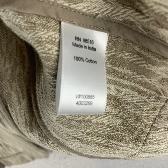 Coldwater Creek Women's Mandarin Collar Open Blazer Jacket Beige‎ Size 14 8707 - Picture 5 of 8